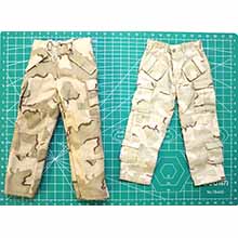 1:6 Scale U.S. Desert BDU Trouser Special Version Assort 2 pcs